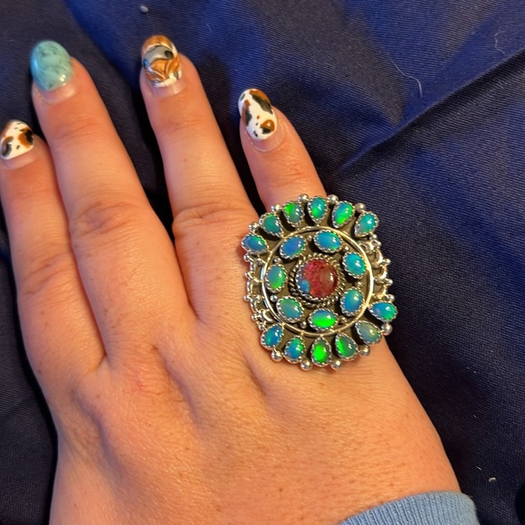 Cluster Adjustable Ring - Picture 4 of 4